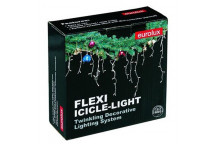 EUROLUX CONNECTABLE LED CLEAR ICICLE 120 STRING LIGHT 3.5M 5 SETS