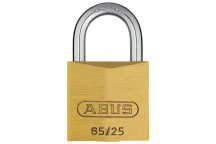 ABUS BRASS SINGLE BLISTER PADLOCK 65 25MM