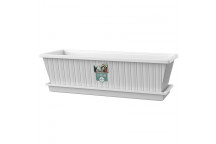 SEBOR WHITE WATER PLASTIC WINDOW PLANTER 50CM