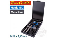 TORK CRAFT M12 THREAD REPAIR KIT WITH TOOLBOX