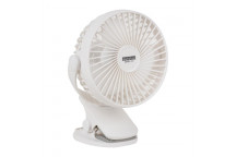 EUROLUX RECHARGEABLE USB MINI CLIP ON FAN