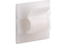 RUWAG WHITE MOUNT PAD CABLE CLAMP 9.5X18.5MM 10PER PACK