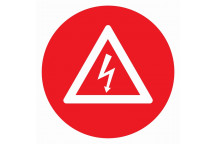ELECTRIC WARNING SIGN 190X190MM