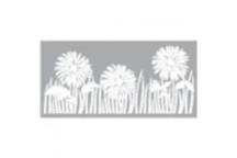 DAISY AND GRASS BORDER STENCIL