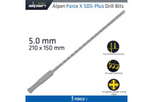ALPEN FORCE X 5.0 X 210/150 SDS-PLUS DRILL BIT X4 CUTTING EDGES