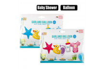 BABY SHOWER ASSORTED PARTY BALLOON BANNER