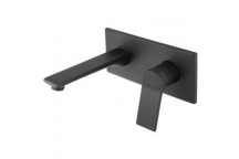 BIJIOU BLACK MAINE WALL TYPE BASIN MIXER