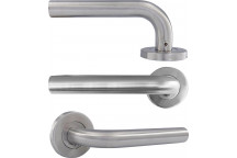 MASON HANDLE ON ROSE C/W KH SS304