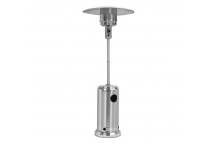 ALVA STAINLESS STEEL PATIO GAS HEATER WITH SEGMENTED POLE