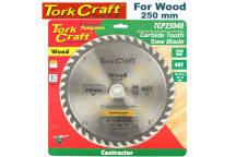 TORK CRAFT CONTRACTOR CIRCULAR SAW BLADE 250MMX40T