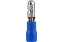 RUWAG BLUE TERMINAL CABLE PRE-INS BULLET MALE 4MM 8PER PACK