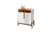 LIZZ BAR CABINET 2XDOOR CEDAR WHITE