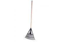 MILLENIUM LEAF RAKE PLASTIC WITH WOODEN HANDLE
