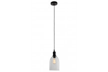 EUROLUX BLACK FARMHOUSE PENDANT LIGHT 155MM