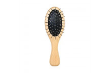 PET COMB WOOD OVAL BLACK 21X6CM