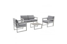 SOFA SET ODYSSEA 83719906 4SEAT SOFA  2XCHAIRS 1XTABLE    NATERIAL
