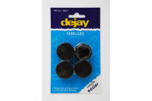 DEJAY ROUND RUBBER FERRULE   22MM 4PP