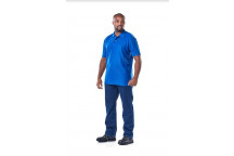 DROMEX ROYAL BLUE PIQUE KNIT GOLFER XLARGE