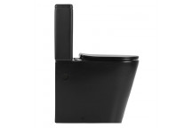 SENSEA NEA BLACK CLOSE COUPLED TOP FLUSH BOTTOM INLET TOILET SUITE