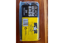 STAR BLACK REFUSE BAG ON ROLL 750X950MM 20 PER PACK
