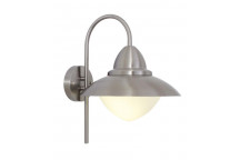 EUROLUX LANTERN WALL LIGHT SIDNAY DOWN FACING SATIN CHROME