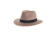 PANA-MATE FEDORA TAUPE HAT 58CM