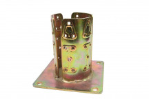 GALVANIZED STEEL ROUND YELLOW ANCHOR POLE 82MM