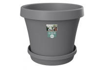SEBO HIGHVELD STORM PLASTIC POT AND SAUCER SET 25CM