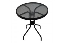 TABLE LOUNGE PATIO SPF-TAB80 GLASS TOP 80CM SEAGULL