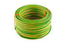 GREEN AND YELLOW CABLE HOUSE WIRE 4MM 50M