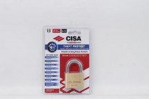 PADLOCK BRASS  50MM C21010/50 CISA BLISTER