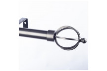 SINGLE METAL SINGLE BASKET POLE SET  28MM X 3M