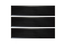 ROMO NERO MATT CERAMIC WALL TILE 75X300MM