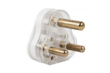 ELECRTICMATE WHITE SOLID PIN PLUG TOP  16AMP