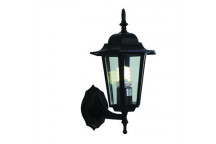 EUROLUX BLACK 6 PANEL UP FACING LANTERN