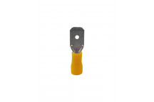 HELLERMANN 3DM YELLOW CABLE LUG 6.35MM 10PIECE