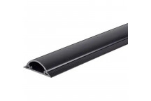 GREY HALF MOON TRUNKING WITH DOUBLE SIDED TYPE 25MM X 8MM X 2M