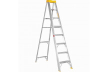 8 STEP ALUMINIUM INDUSTRIAL LADDER 150KG LOAD