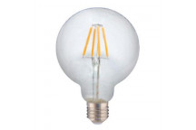 EUROLUX LED CANDLE BULB FILAMENT E27 4W MAXI GLOBE