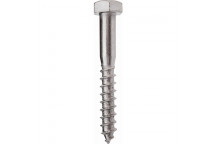 SAFETOP ZINC HEXAGON COACH SCREW 10X100MM 5PIECE