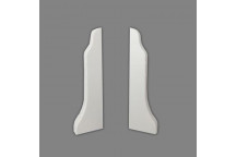 END CAP LEFT/RIGHT ECONO PVC WHITE 60MM