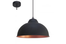 EUROLUX E27 BLACK COPPER TRURO PENDANT 370MM 60W