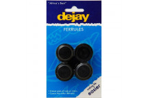 DEJAY ROUND RUBBER FERRULE 15MM 4PP