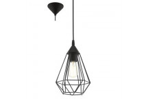 EUROLUX E27 BLACK TORBES PENDANT 60W