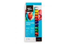WATERCOLOUR CRAFT PAINT 12X12ML SET