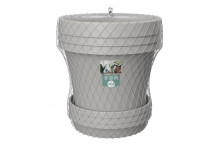 SEBO HIGHVELD STORM PLASTIC POT AND SAUCER SET 20CM