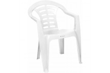 MADRID WHITE POLYPROPYLENE CHAIR 560X785X436MM