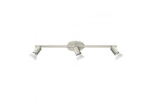 EUROLUX 3LIGHT SATIN CHROME BUZZ SPOT LIGHT 485MM