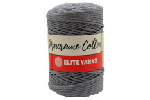 ELITE YARN MACRAME COTTON GREY 200MT