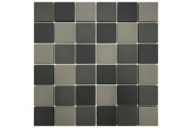 GLOBAL STONE MOSAIC MID DARK CHARCOAL FULL BODIED 306X306MM